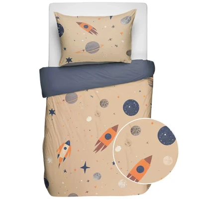 Afbeelding van Dekbedovertrek Retrospace Katoen Fresh and Co Kids Ga naar Dekbed Discounter.nl &amp; Profiteer Nu