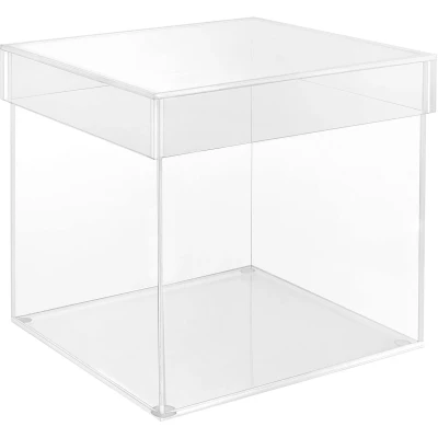 Afbeelding van Belle Vous 5 Zijdige Acryl Display Doos 20 x 20,5 cm Doorzichtig Kleine Displaydoos voor Huis, Museum of Huwelijk Vaas Opslag, Vertoon, Sieraden en Geschenk