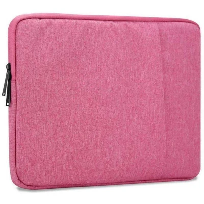 Afbeelding van Cadorabo Laptop / Tablet Bescherming Tas 15.6 inch in ROZE Notebook computertas gemaakt van stof met fluwelen voering en compartiment anti kras rits