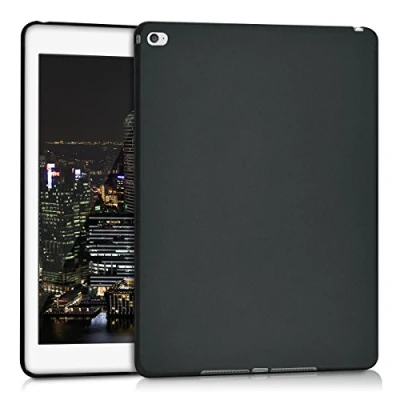 Afbeelding van kwmobile hoes geschikt voor Apple iPad Air 2 Siliconenhoes Tablet in mat zwart cover