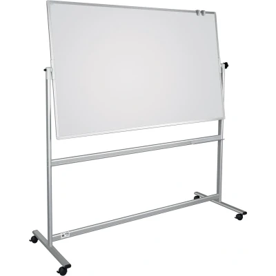 Afbeelding van Dahle Mobiel whiteboard (b x h) 1000 mm 1500 Wit Gelakt Draaibaar, Aan beide zijden te gebruiken, Incl. opbergbakje, wielen