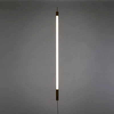 Afbeelding van SELETTI LED lamp Linea, wit, houten details, universeel