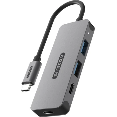 Image de Sitecom Hub Usb c Vers 2 X a Et Argenté / Noir (cn 5010)