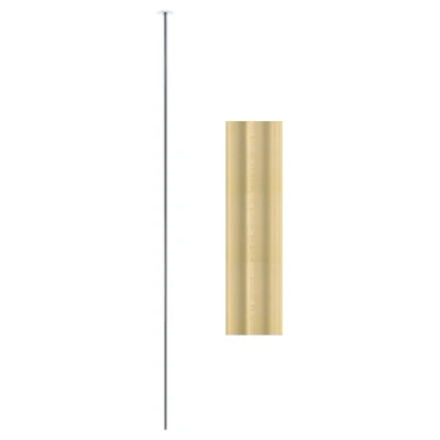 Afbeelding van Waterevolution Flow plafond wastafelkraan uitloop PVD licht goud T1678WGE