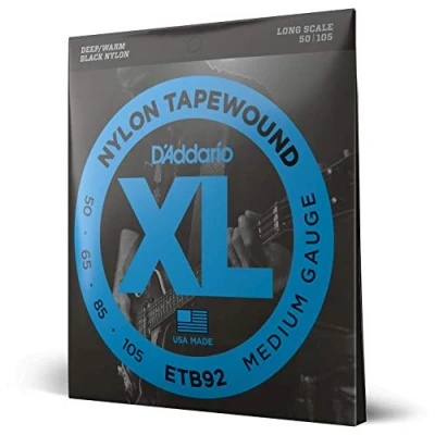 Afbeelding van D&#039;Addario ETB92 Tapewound Bass Medium 50 105 050 bassnarenset