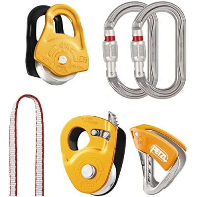 Afbeelding van Petzl Crevasse Complete gletsjerreddingsset voor snelle inzet