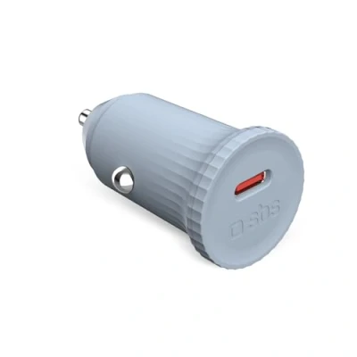 Image de Chargeur voiture SBS USB C Blanc
