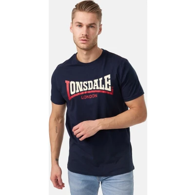 Afbeelding van Lonsdale TWO TONE Tshirt print, Heren, Maat: 4XL, Navy