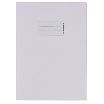Afbeelding van HERMA A5 7054 boekbeschermer van robuust gerecycled papier in rijke kleur wit
