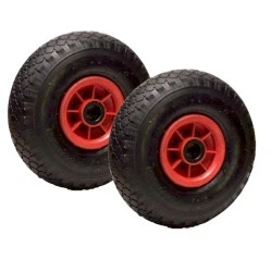 Image de LOT de 2 x roue gonflable diable 260 85 (3.00 4) alésage 20 mm roulement à rouleaux