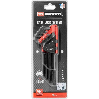 Afbeelding van FACOM 83H.JP9APB haakse sleutelset zeskant 1,5 10mm in houder 9 delig