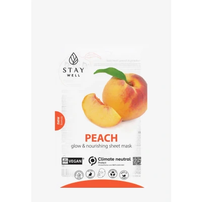 Afbeelding van STAY WELL Vegan Sheet MASK Masker, Maat: 20 g, Peach