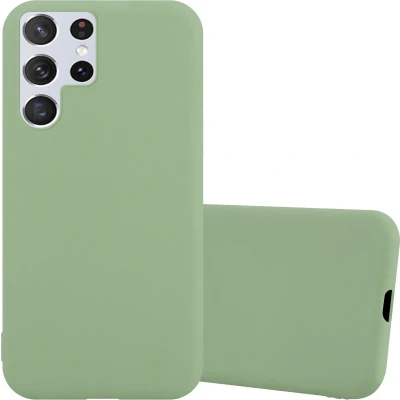 Afbeelding van Cadorabo Hoesje geschikt voor Samsung Galaxy S22 ULTRA in CANDY PASTEL GROEN Beschermhoes gemaakt van flexibel TPU silicone Case Cover