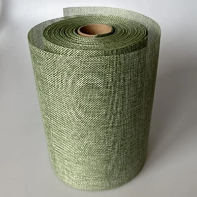 Afbeelding van Deco As Tafelloper Shabby Chic in linnenlook, geurloos, polyester, 20 cm x 25 m, mintgroen