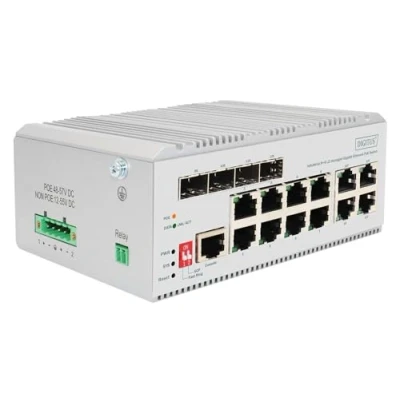 Afbeelding van Digitus DN 651139 Industrial Ethernet Switch 8 + 4 poorten 10 / 100 1000 MBit/s