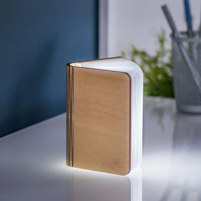Afbeelding van Gingko Booklight Wood Maple Mini