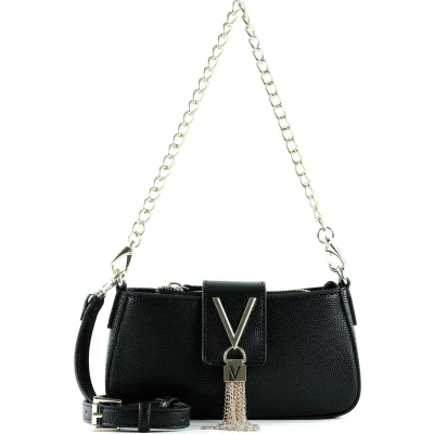 Afbeelding van Valentino Bags Divina Handtas nero/goldcoloured, Dames, Maat: One Size, Nero/gold coloured