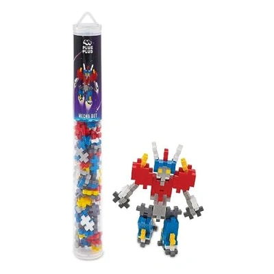 Afbeelding van Plus Mecha Bot Tube Constructiespeelgoed Set Met Bouwstenen 100 Delige Bouwset Bouwspeelgoed Vanaf 3 Jaar