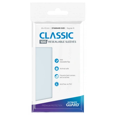 Afbeelding van Ultimate Guard Resealable Sleeves Classic (100 stuks)
