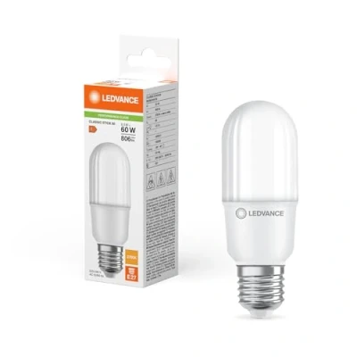 Afbeelding van Ledvance LED Classic Stick E27 Mat 8W 806lm 827 Zeer Warm Wit Vervangt 60W