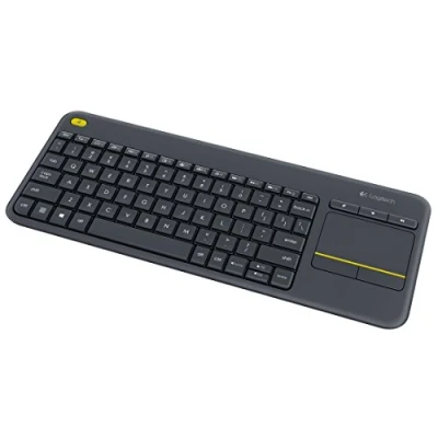 Afbeelding van Logitech K400 Plus RF Draadloos QWERTY Pan Nordic Zwart toetsenbord