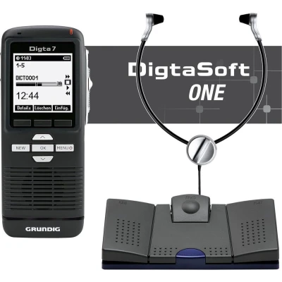 Afbeelding van Grundig Digta7 Starterkit KDC7028 01 Slide schuifschakelaar, USB voetschakelaar, Stereo Headset, DigtaSoft One Software (Windows)