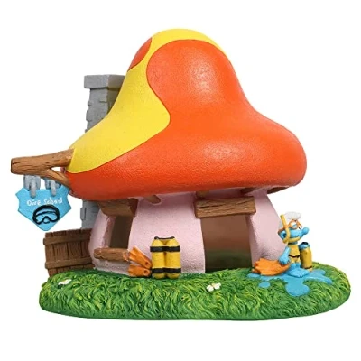 Afbeelding van Smurfs Aquadella Aquariumdecoratie Vissen Smurfen Bos Duikschool Action Air 16,8x14,7x14,7cm Meerkleurig 1st
