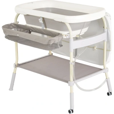 Afbeelding van Cangaroo Garda Wit/Grijs 2 in 1 Badje en Luiertafel 110898
