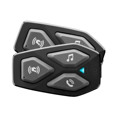 Afbeelding van INTERPHONE UCOM3 Dual Bluetooth 5.1 motorfiets intercom hoofdtelefoon, 32 mm HD gebruik 500 m afstand, 10 uur batterijduur, muziek, GPS, IP67
