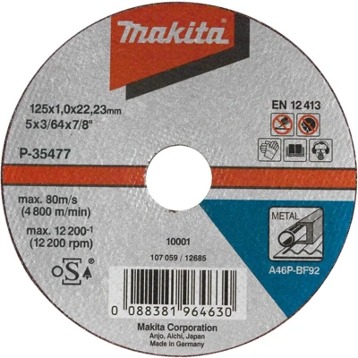 Afbeelding van Makita Doorslijpsch. 125X2,5Mm Metaal A 85313