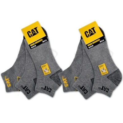 Afbeelding van CAT Erpillar WORK SNEAKERS werksokken in verschillende maten 39 50, 6 paar, paar grijze gemengde sokken, 42