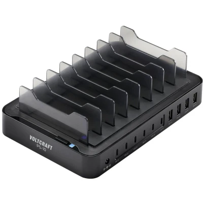 Afbeelding van VOLTCRAFT Bureaulader 120 W Uitgangsstroom (max.) 3 A Aantal uitgangen: 10 x USB A, C