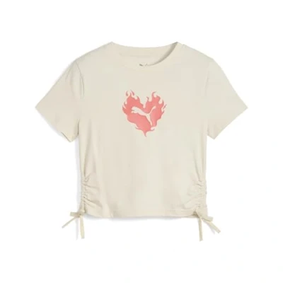Afbeelding van FLAMING LOVE Geknoopt T shirt voor Dames, Maat 15 16Y PUMA