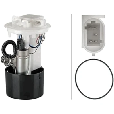 Afbeelding van HELLA 8TF 358 106 841 Brandstoftoevoereenheid Met pakking, brandstoftoevoermodule drukregelaar Electrisch RENAULT: Kangoo I Express,