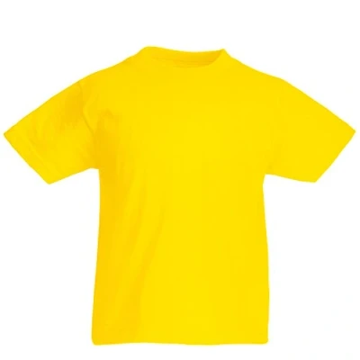 Afbeelding van Fruit of the Loom Valueweight T shirt voor kinderen, korte mouwen, Geel.