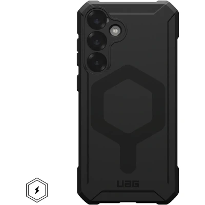 Afbeelding van UAG Hoesje Geschikt voor Samsung Galaxy S25 Plus Siliconen Essential Armor Magsafe zwart