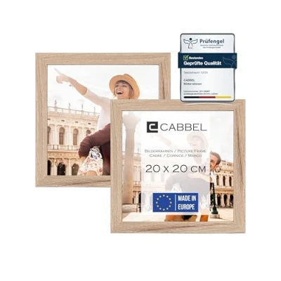 Afbeelding van CABBEL fotolijst, 20 x cm, natuurlijke wand en tafeldecoratie, ideaal voor foto&#039;s kunstwerken, modern duurzaam, 2 stuks