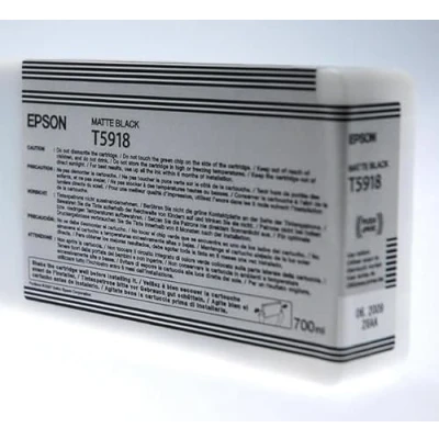 Afbeelding van Epson, Inkt, T5918 inktcartridge matzwart standaardcapaciteit 700 ml 1 pak (MBK)