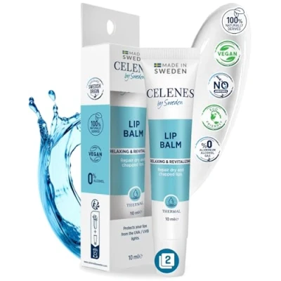 Afbeelding van Celenes by Sweden Verzorgende Thermische Lippenbalsem Ontspannend en Revitaliserend 10 ml (2 pack) Hydraterend, Voedend Kalmerend 100% Natuurlijk, Vegan, Alcoholvrij