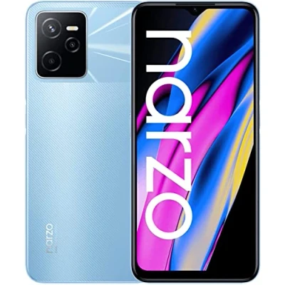 Image de Realme narzo 50A Prime 4G smartphone double SIM RAM 4 Go / Mémoire interne 64 microSD slot 6.6&quot; 2412 x 1080 pixels 3 caméras arrière 50 MP, 2 MP front camera 8 bleu flash