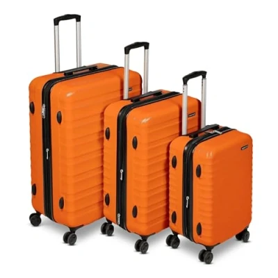 Afbeelding van Amazon Basics Koffers met wieltjes, Oranje