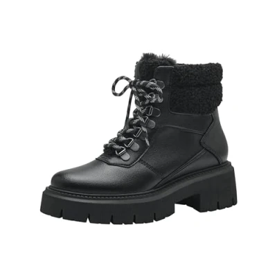 Afbeelding van Marco Tozzi Snowboots, Dames, Maat: 36, Black Textiel/ synthetisch