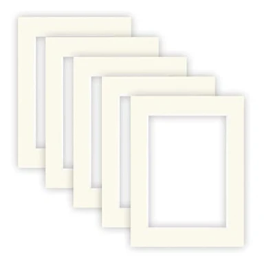 Afbeelding van nielsen Opbergmap karton 2,2 mm 5 delige set buitenformaat 30 x 40 cm voor beeldformaat 20,5 29,5 (DIN A4) ivoorwit (crèmewit) glad oppervlak