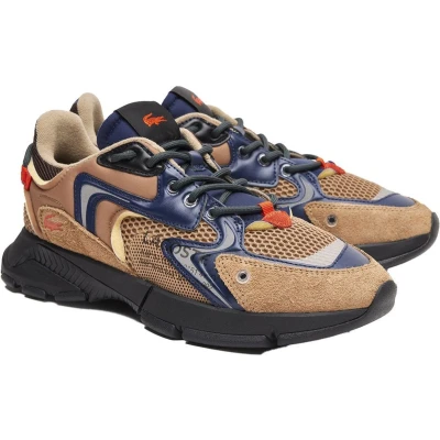Afbeelding van Lacoste NEO Sneakers laag, Heren, Maat: 41, Brown/black Leer en textiel