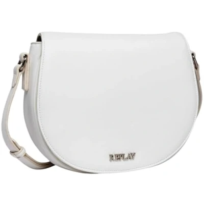 Afbeelding van REPLAY Schoudertas Crossbody Bag Optical White Wit