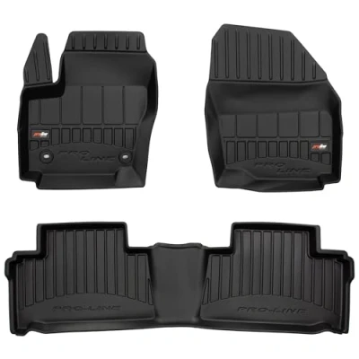 Afbeelding van M MOTOS Rubberen vloermat voor Ford Galaxy II 2009 2015 Verbeter je reiscomfort met de zwarte antislip 3D automat alle weersomstandigheden, bescherming tegen