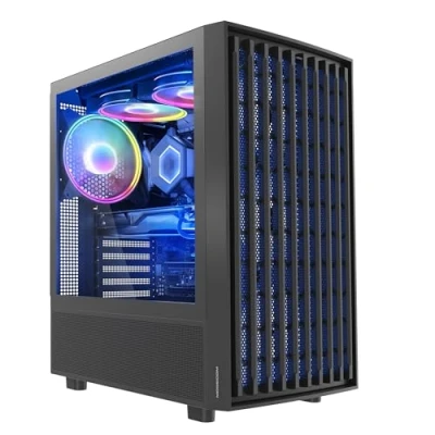 Afbeelding van Modecom Breeze ARGB Flow czarna (ATX, Mini ITX, mATX), PC behuizing, Zwart