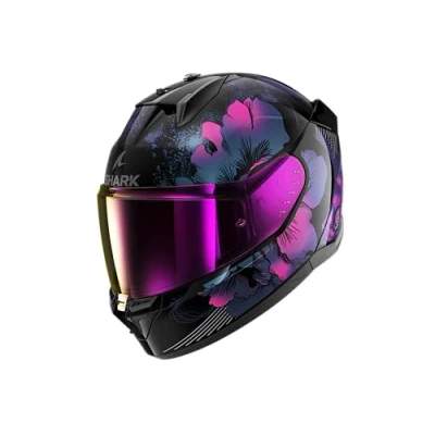 Image de SHARK, Casque intégral moto D SWKAL 3 MAYFER, Black violet glitter KVX, Taille S