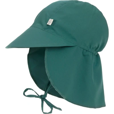 Afbeelding van Lässig Splash &amp; Fun Sun Protection Flaphoedje Zonnehoedje met extra lange nekbescherming green, 03 06 maanden Maat 43/45