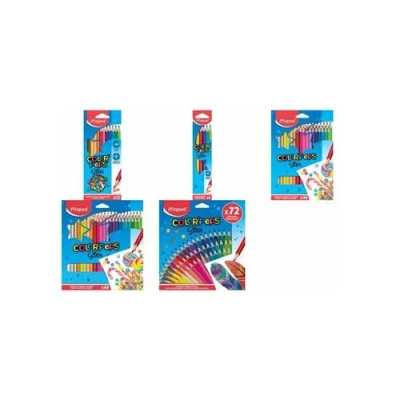 Image de MAPED crayons couleur COLOR&#039;PEPS, triangulaire, étui de 6 encarton, mine douce et très résistante, la manche dans l&#039;encre,diamètre m